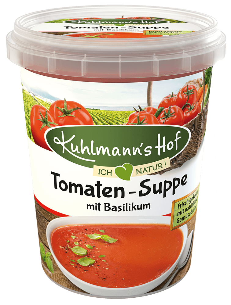 Tomaten-Suppe mit Basilikum